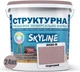 Краска цветная структурная SkyLine 3020-R 24 кг Пудровый (4821044021839) - изображение 2