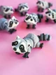 Енот мини фигурка подвижная 3D игрушка - изображение 6