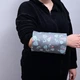 Подушка для годування та заколисування немовлят, на руку - бавовна листя та плюш - зображення 2