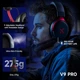 Навушники MCHOSE V9 PRO Black-Red Бездротова Ігрова Гарнітура, Радіоканал/Bluetooth/3.5мм. Знімний Мікрофон, RGB Підсвічування, Об'ємний звук 7.1, Автономна робота 250 Годин - изображение 3