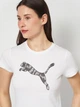 Футболка хлопковая женская Puma Tee 69191602 S White (4069162375582) - изображение 4