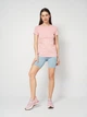 Футболка хлопковая женская Puma Ess Centered Cat Logo Tee 69291626 M Rosy Outlook (4069162386472) - изображение 3