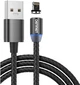 Кабель магнітний Denmen D09L Lightning-USB Чорний (DN-D09L-BK) - зображення 1