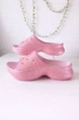 Шльпанці на платформі Crocs Bae Glitter Slide pink milk w8 38-39 арт.211756-6ZW - зображення 1