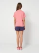 Подростковый летний комплект (футболка + шорты) для девочки Puma Essentials No.1 Logo 68630725 146-152 см Wild Pink (4069161973239) - изображение 2