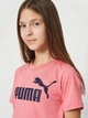 Детский летний комплект (футболка + шорты) для девочки Puma Essentials No.1 Logo 68630725 134-140 см Wild Pink (4069161973222) - изображение 5