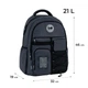 Рюкзак GoPack Education Teens 184 темно-сірий (GO26-184L-4) - зображення 3