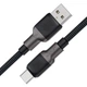 Кабель Acefast C10-04 1.2 м, USB 2.0, USB-A to Type-C, 3A, черный - изображение 4
