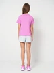 Детский летний комплект (футболка + шорты) для девочки Puma Essentials No.1 Logo 68630774 122-128 см Mauve Pop (4069161993398) - изображение 2
