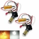 Денний ходовий вогонь (ДХВ) з функцією поворотів Цоколь P21W BAU15S 168SMD 3014 Білий Жовтий (91183) - зображення 2