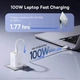 Сетевое зарядное устройство Baseus EnerFill FE11 Fast Charger 2Type-C/USB 100W белый - изображение 3