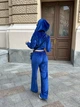 Жіночий велюровий костюм худі з штанами Uaclothes 50-52 Синій (like34786-152061358) - изображение 3