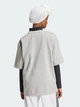 Футболка хлопковая оверсайз длинная женская Adidas Originals Essentials Boyfriend IY7324 XS Medium Grey Heather (4067894667913) - изображение 2