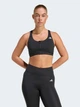 Спортивный топ для бега женский Adidas Optime Essentials Workout Zip-Front Medium Support Bra KB4386 M Black (4068822542876) - изображение 1
