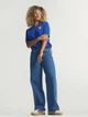 Джинсы женские Adidas Originals Firebird Track Pant Denim KD2935 32-30 Medium Vintage Denim (4068822927109) - изображение 3