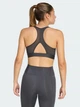 Спортивный топ для фитнеса женский Adidas Powerreact Graphic Bra KE9859 S Carbon (4068822106900) - изображение 2