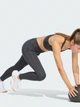 Спортивный топ для фитнеса женский Adidas Powerreact Graphic Bra KE9859 S Carbon (4068822106900) - изображение 3