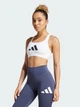 Спортивный топ для фитнеса женский Adidas Powerreact Graphic Bra JE3771 S White (4067893049055) - изображение 1