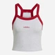 Топ женский Adidas Seasonal Essentials Colorpop Tank With Embroidered Graphic KC3938 S Light Grey Heather (4068822076739) - изображение 6