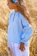 Вишиванка для дівчинки Trend Спів 104 Блакитний (SOLD2203) - зображення 3