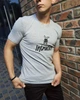 Футболка мужская Intruder Bunny с фирменным принтом хлопковая прямого кроя повседневная серая/M - изображение 3