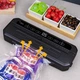 Вакуумний пакувальник для харчових продуктів Food Vacuum Sealer з різаком та пакетами, чорний - зображення 5