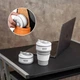 Складной силиконовый стакан Collapsible Coffe Cup 350 ml ( R 30043 ) Серый - изображение 4