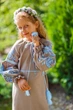 Вишита сукня для дівчинки Trend Пташеня 122 Коричневий (SOLSUD2202) - изображение 2