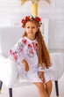 Вишиванка для дівчинки Trend Тюльпанчики 140 Білий (SOLD2226) - изображение 6