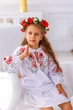 Вишиванка для дівчинки Trend Тюльпанчики 158 Білий (SOLD2226) - изображение 7