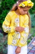 Вишиванка для дівчинки Trend Білі квіти Solovey Жовтий (SOLD2240) - изображение 1