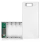 Корпус для повербанка 8×18650 с контроллером, LCD и фонариком (до ~25000 mAh) Белый - изображение 4