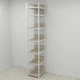 Шафа Гардероб Уні секція 4 серії Конект Ferrum-decor 220x40x50см Білий метал ДСП Дуб Сонома 32 мм (FRD-104557) - зображення 1