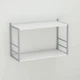 Книжная полка универсальная Ferrum-decor Стим 1 38x63x26 серый ДСП Белое 16мм (FRD-104097) - изображение 1