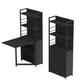 Стіл книжка з етажеркою Практик 2 Ferrum-decor 1555x640x990 Чорний метал ДСП Сосна Кембра 16 мм (FRD-104627) - зображення 1