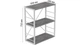 Этажерка 3/60 Ferrum-decor Серии Конект 73x60x28 серый ДСП Бетон 16мм (FRD-105546) - изображение 7