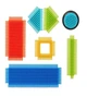Конструктор серії Bristle Blocks - БУДІВЕЛЬНИК (36 деталей, у коробці) - изображение 4