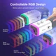 Мікрофон Конденсаторний FIFINE Ampligame AM8 White USB/XLR – Професійний Ігровий із RGB Підсвічуванням та Сенсорною Кнопкою для Відключення Звуку для ПК PS5 PS4 - зображення 4