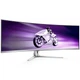 TFT 48.9" Philips 49M2C8900, OLED, DQHD, 240Hz, 0.03ms, 2хHDMI, DP, USB-C, USB-hub, HAS,колонки, біл - изображение 2
