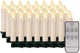 Набор из 30 LED Свечек для Елки, Беспроводные, Дымированные, с Пультом ДУ, Теплый Белый - изображение 1