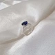 Серебряное кольцо с большим Синим камнем 18 размер серебро 925 пробы 2.00г 1455 - изображение 6