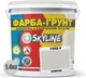Цветная краска-грунт акриловая с кварцевым песком SkyLine 1002-Y 7 кг Блеран (4821044020184) - изображение 2