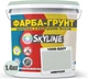 Цветная краска-грунт акриловая с кварцевым песком SkyLine 1005-G20Y 1.4 кг Амброзия (4821044020245) - изображение 2