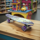 Скейт Пенниборд "Best Board" фиолетовый, колеса PU, светятся, d=6см F-9797 - изображение 3