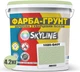 Цветная краска-грунт акриловая с кварцевым песком SkyLine 1020-G40Y 4.2 кг Лесси (4821044020375) - изображение 2