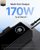 Повербанк портативний EcoFlow Rapid 25000mAh (170W) з вбудованим і висувним кабелями та дисплеєм універсальний, Black - зображення 4