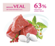 Сухой корм OptiMeal Adult Cat High in Veal для взрослых котов с высоким содержанием телятины 4 кг - изображение 2