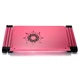 Столик для ноутбука з USB HUB та кулером MLT Omax C6L Pink - зображення 3