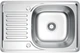 Zlew kuchenny Kernau KSS M 4566 1B1D Satin + Bateria kuchenna Kernau KWT 41 Chrome - obraz 2