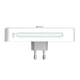 Мережевий перехідник із нічником 20Вт 2USB 1Type-C 2 розетки 100-250V білий LDNIO SC2311 - зображення 6